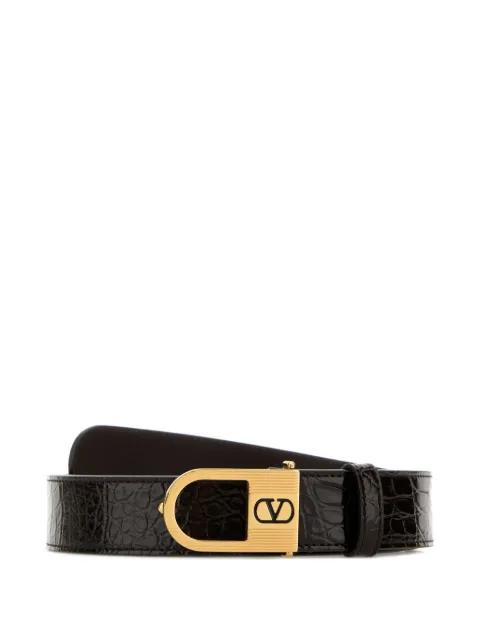 VLogo embossed belt by VALENTINO