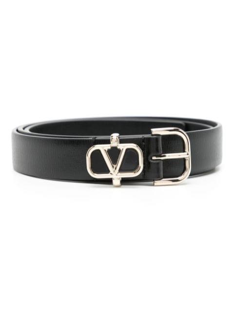 VLogo leather belt by VALENTINO