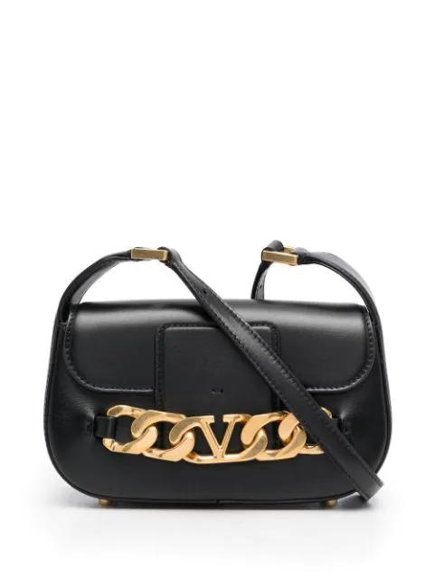 VLogo leather crossbody bag by VALENTINO