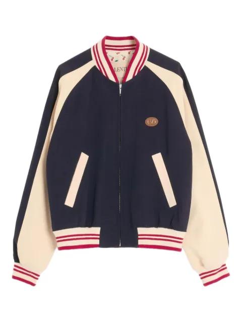 VLogo-patch bomber jacket by VALENTINO