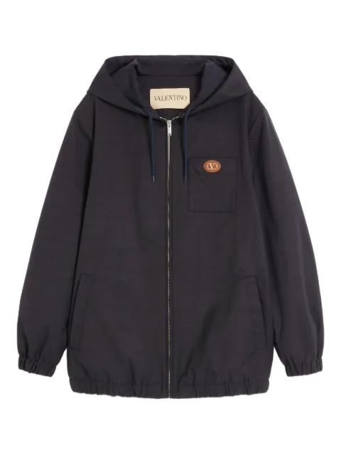 VLogo-patch hoodied jacket by VALENTINO