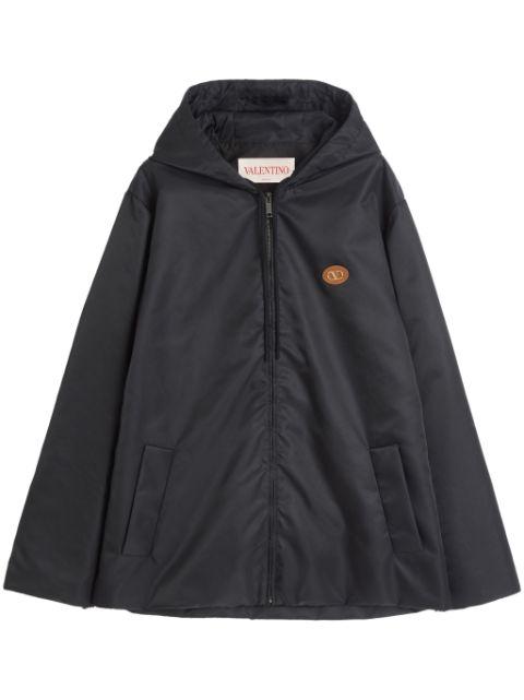 VLogo-patch hoodied windbreaker by VALENTINO