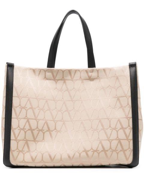 VLogo-print tote bag by VALENTINO
