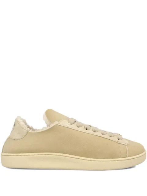 VLogo shearling sneakers by VALENTINO