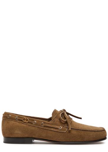 VLogo suede loafers by VALENTINO