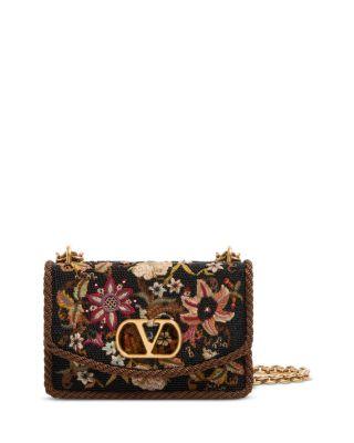 Vain VLogo Small Embroidered Shoulder Bag by VALENTINO