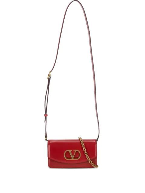 Vain clutch bag in shiny calfskin by VALENTINO