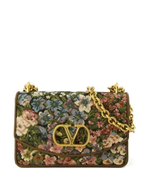 Vain floral appliqué shoulder bag by VALENTINO