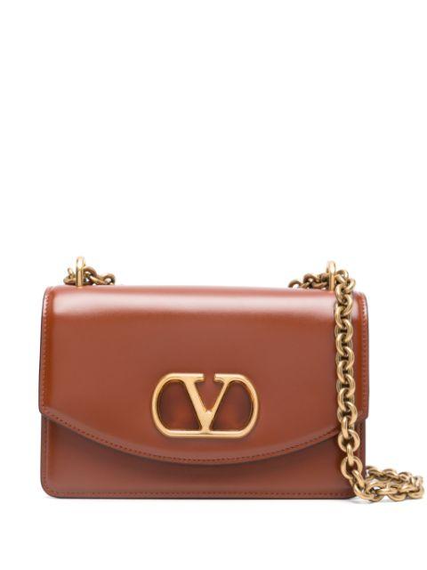 Vain small shoulder bag in shiny calfskin by VALENTINO