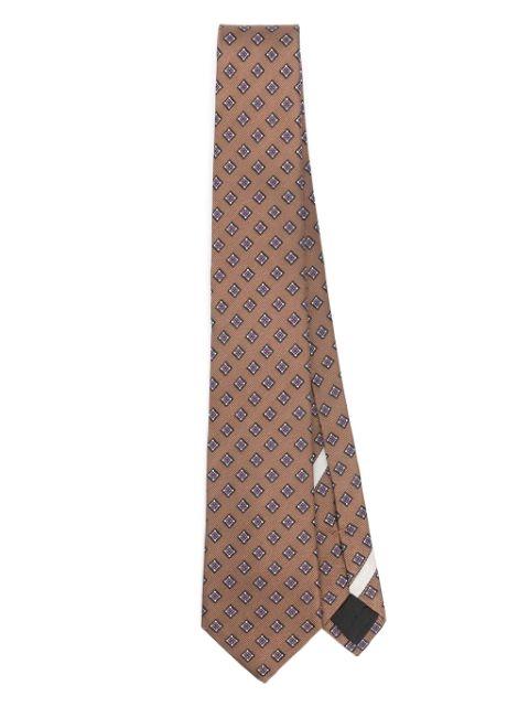 Valentie Micro-Check Silk Tie by VALENTINO