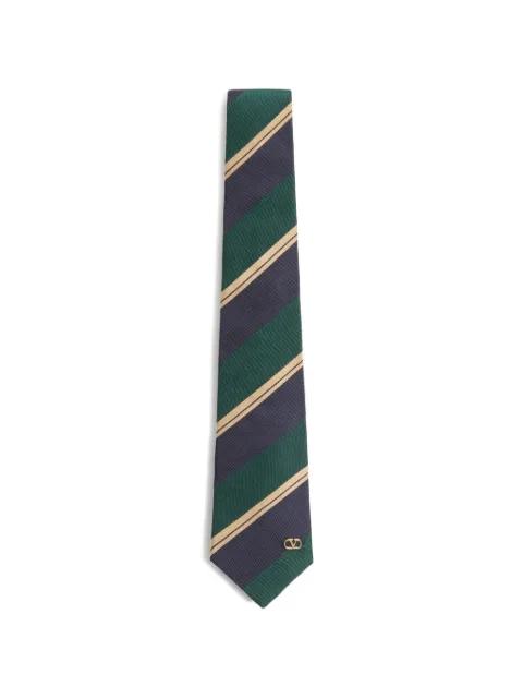 Valentie jacquard regimental silk tie by VALENTINO