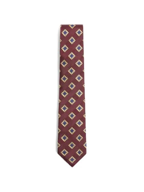 Valentie patterned tie in silk, wool, and jacquard by VALENTINO