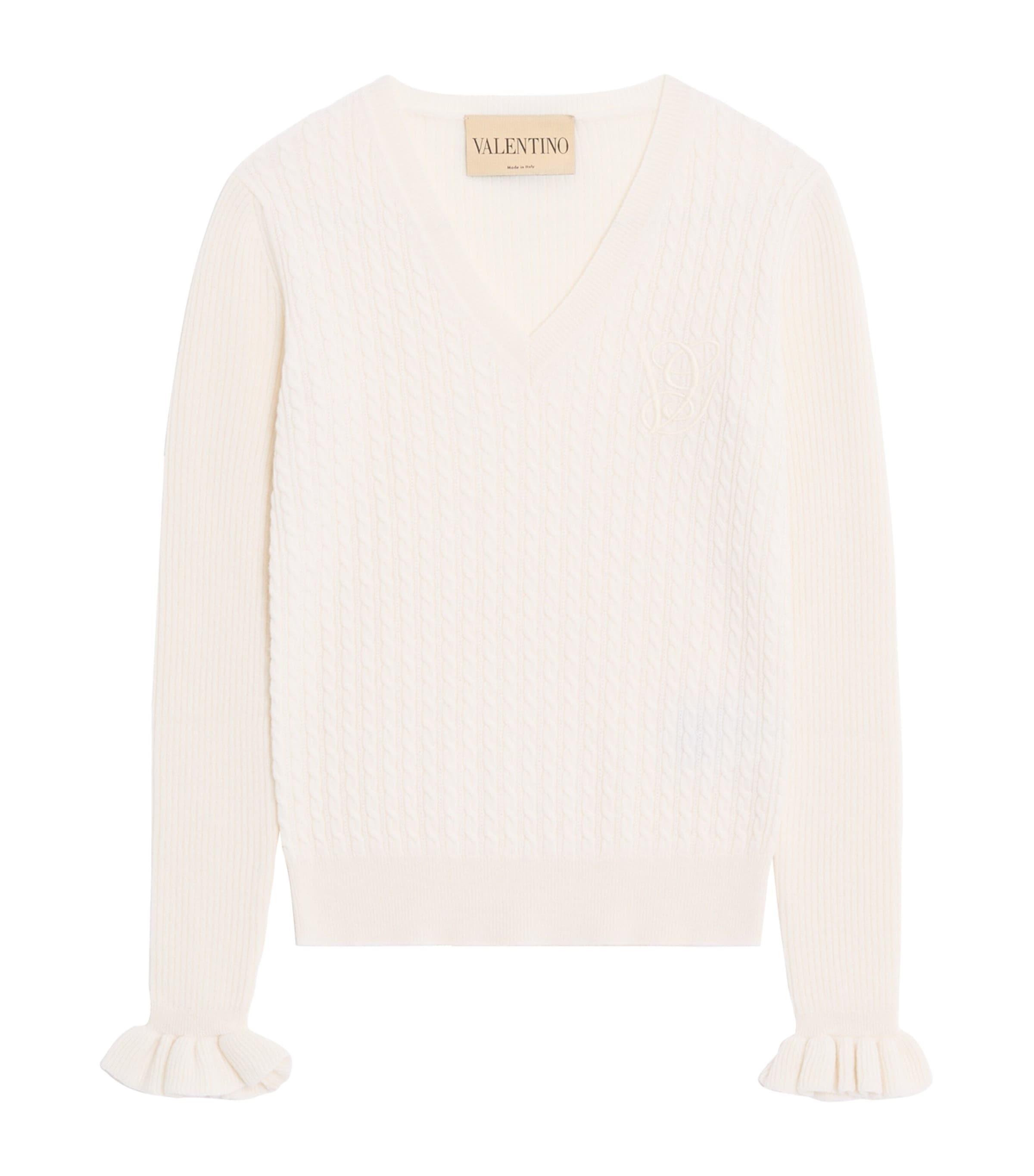 Valentino Cashmere Cable-Knit Sweater by VALENTINO