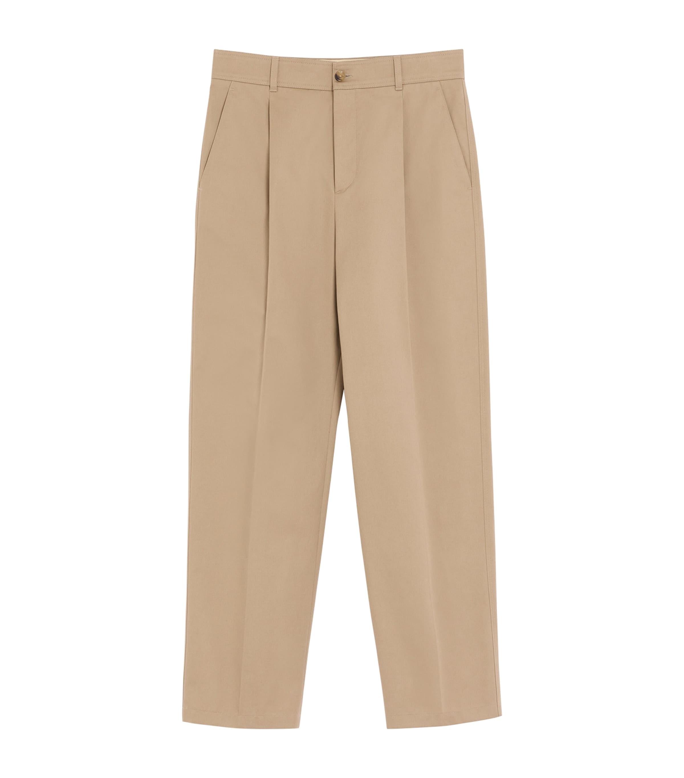 Valentino Cotton Pleated Trousers by VALENTINO