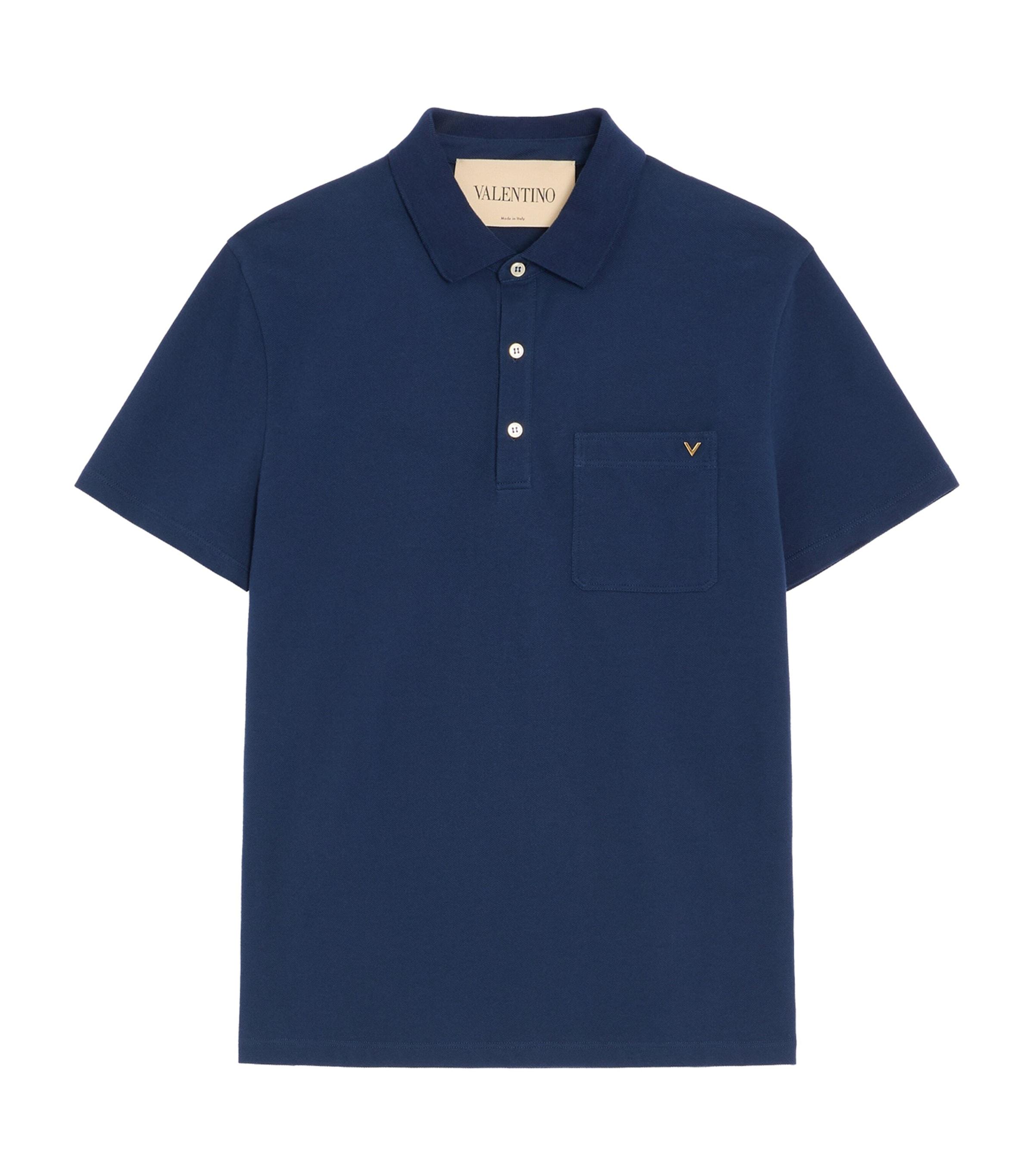 Valentino Cotton VGold Polo Shirt by VALENTINO