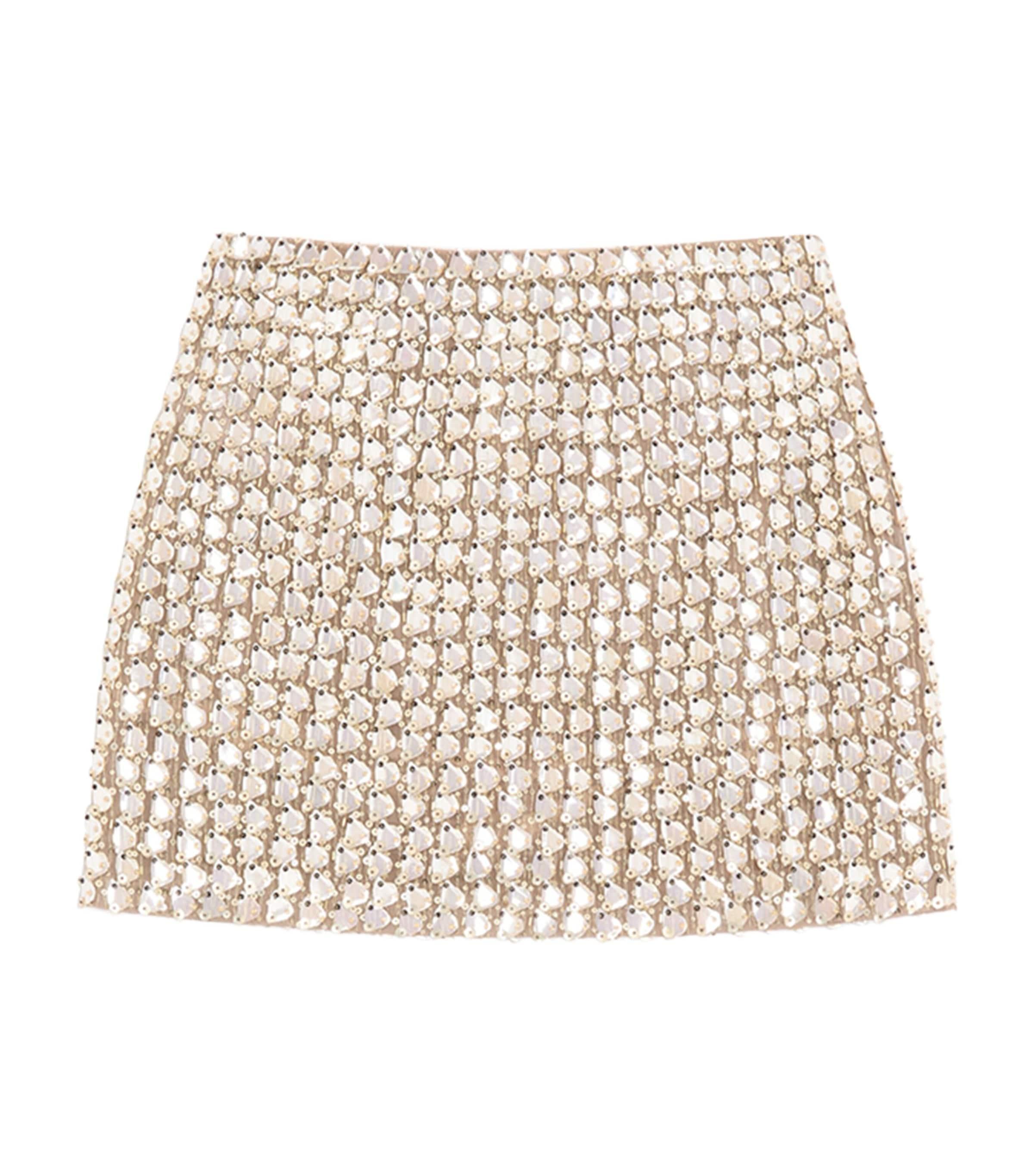 Valentino Embroidered Organza Mini Skirt by VALENTINO
