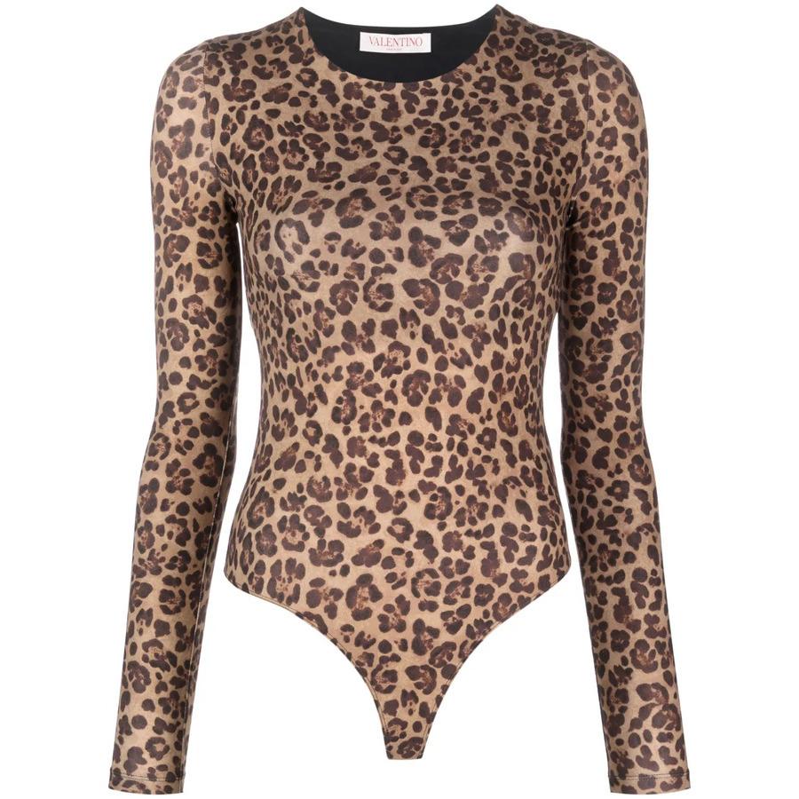 Valentino Garavani Animalier-Print Jersey Bodysuit by VALENTINO