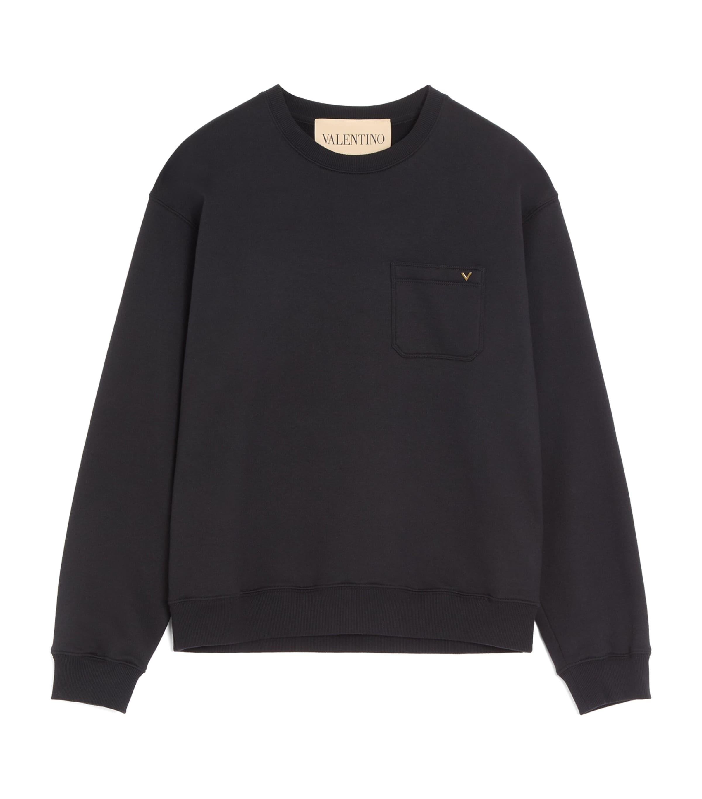 Valentino Garavani Cotton-Blend V-Gold Sweatshirt by VALENTINO