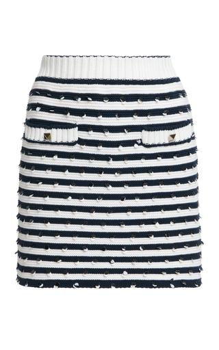 Valentino Garavani Embellished Cotton Minikirt - Moda Operandi by VALENTINO
