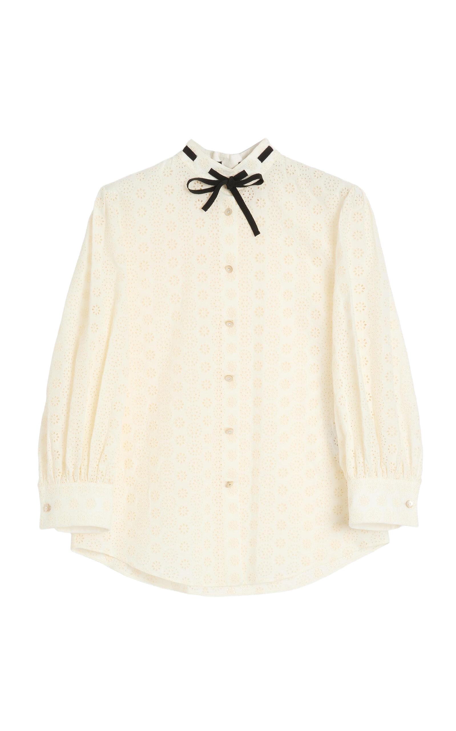 Valentino Garavani Embroidered Poplin Shirt - Moda Operandi by VALENTINO