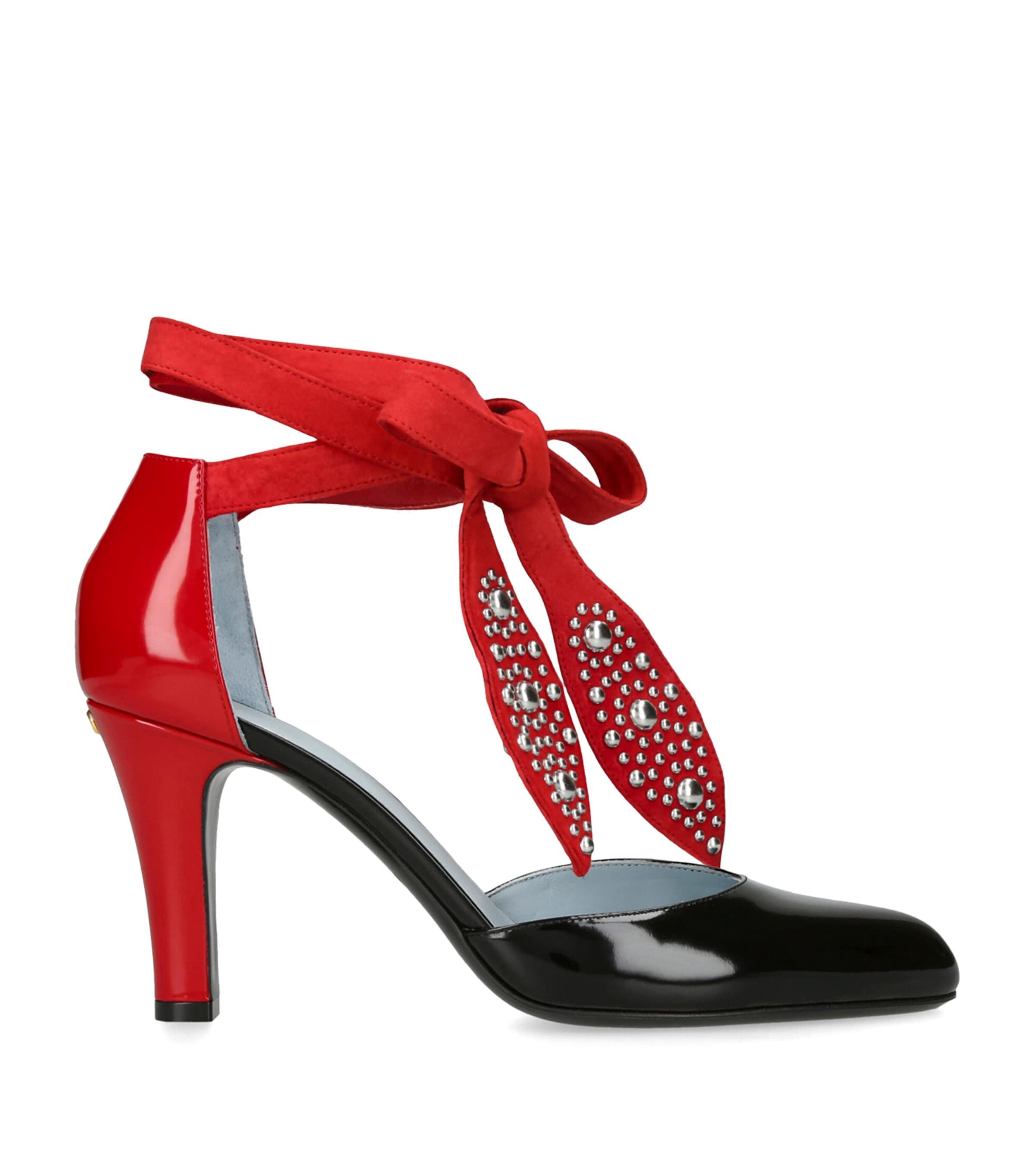 Valentino Garavani FolieFoliage Dorsay Heeled Sandals 85 by VALENTINO