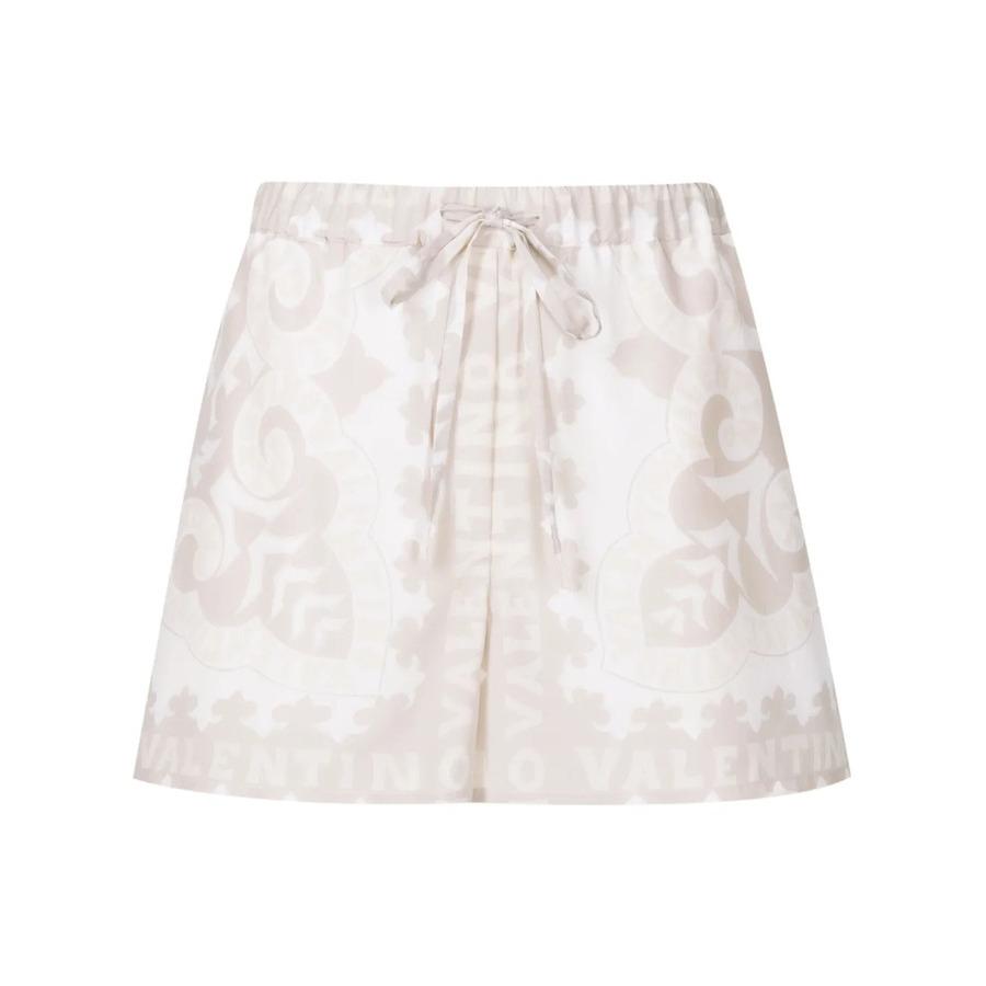 Valentino Garavani Geometric-Print Drawstring Shorts by VALENTINO