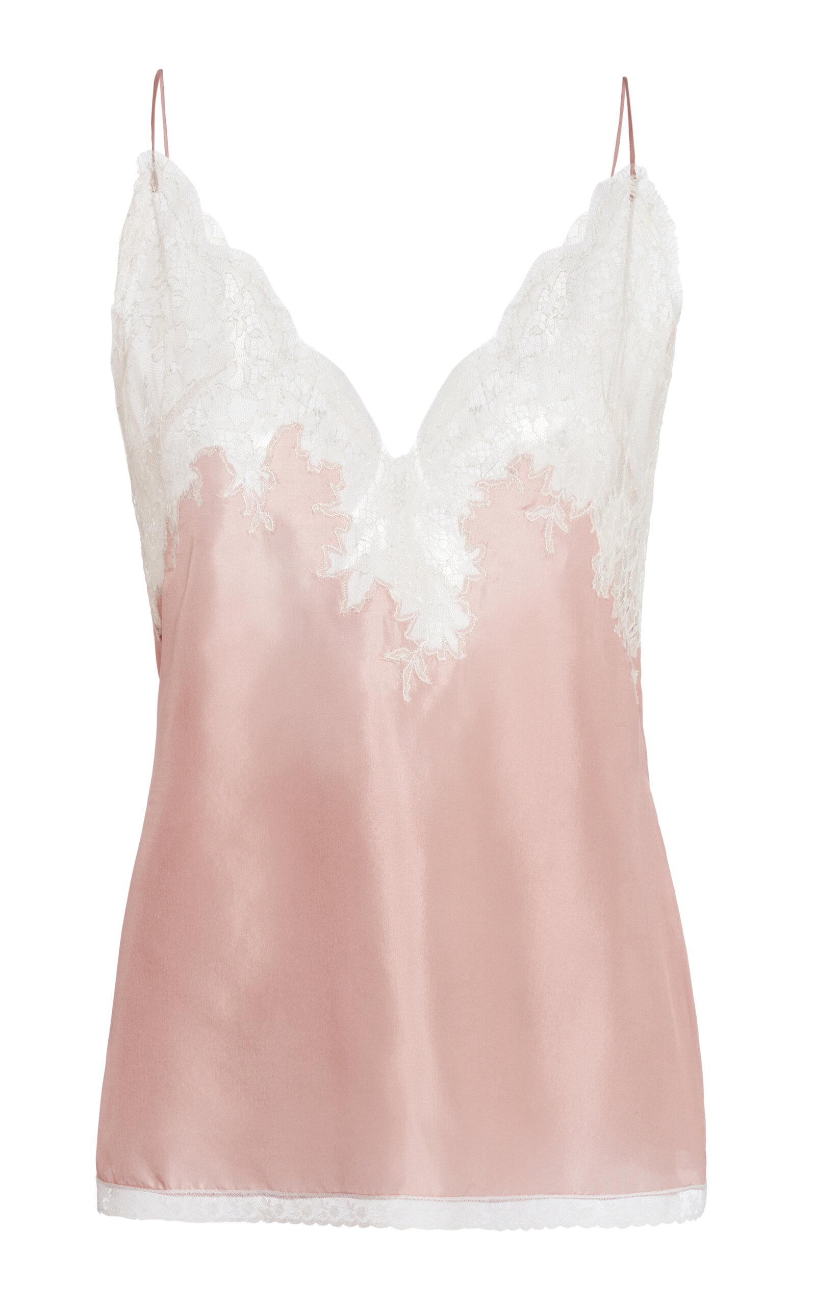 Valentino Garavani Lace-Trimmed Silk Cami - Moda Operandi by VALENTINO