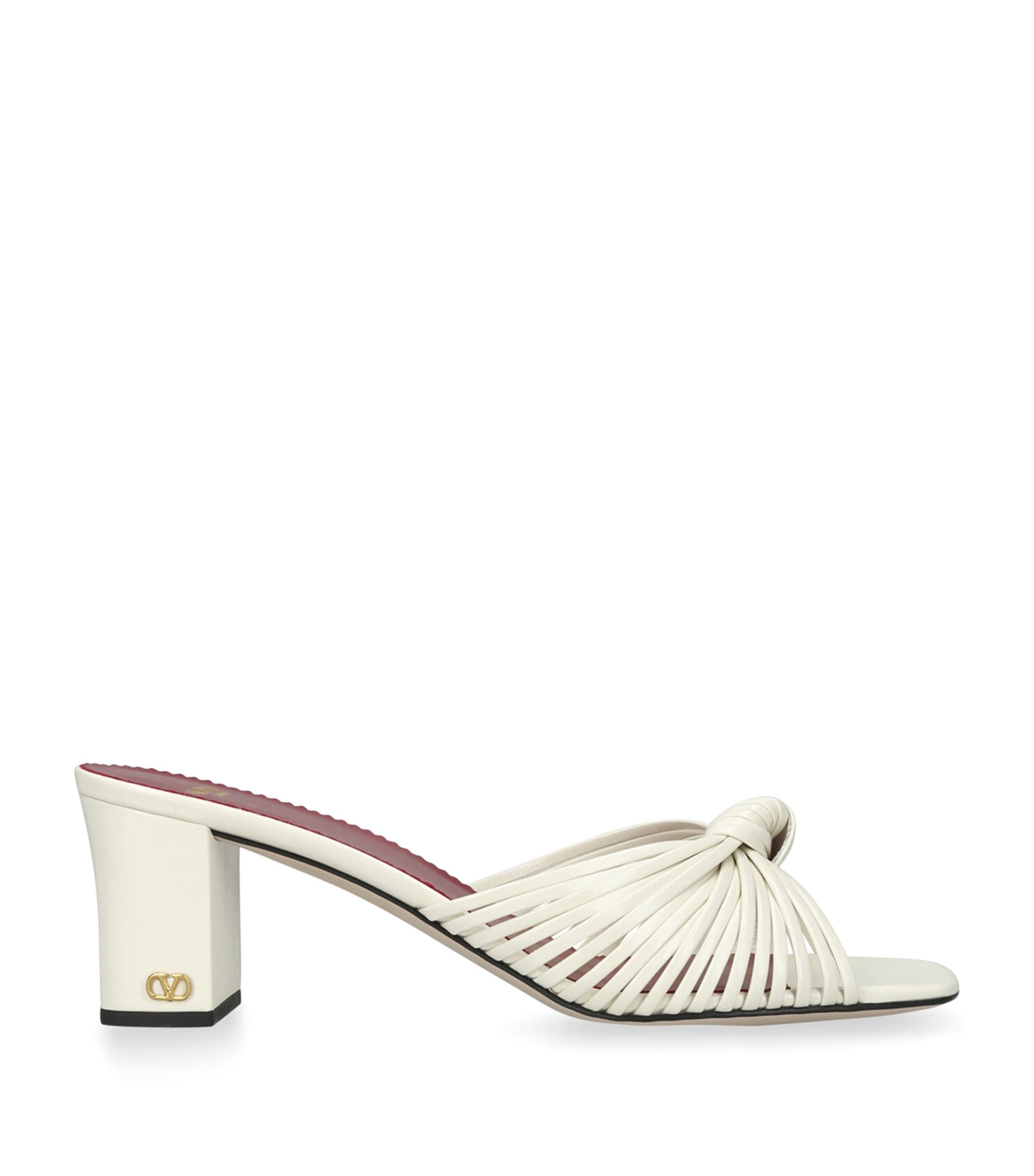 Valentino Garavani Leather Annet Heeled Mules 60 by VALENTINO