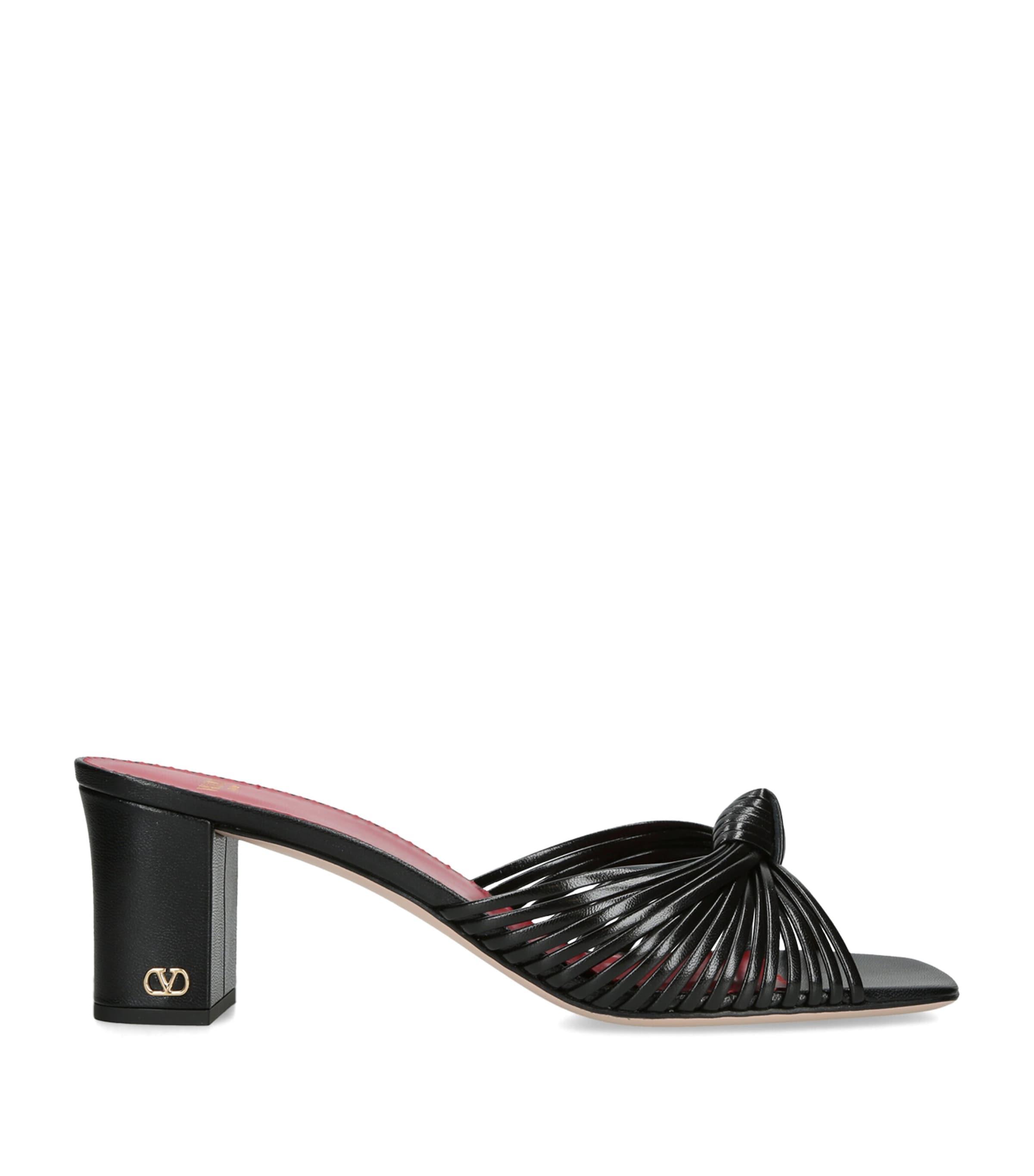 Valentino Garavani Leather Annet Mules 60 by VALENTINO