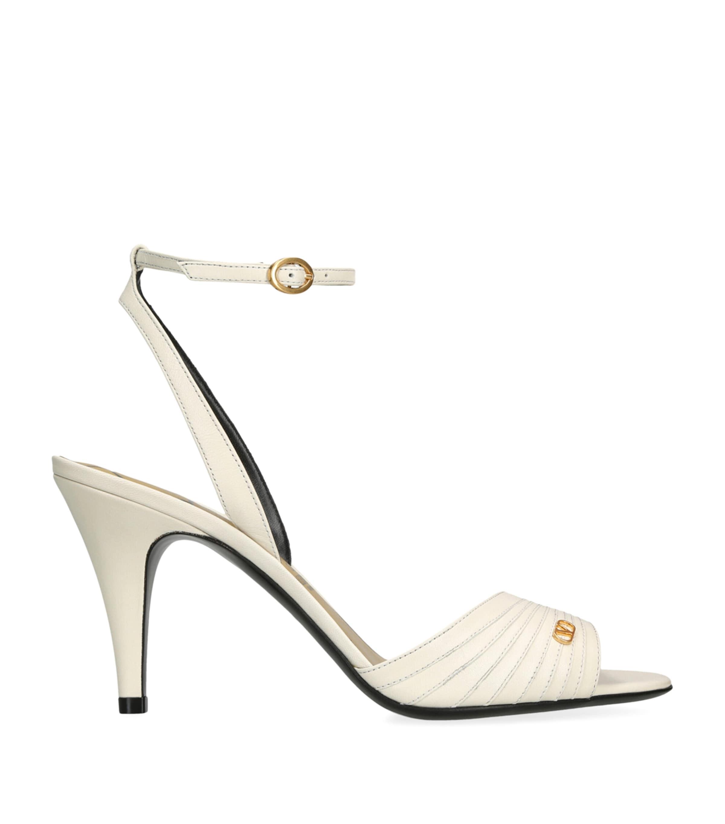 Valentino Garavani Leather Ladycrush Heeled Sandals 85 by VALENTINO