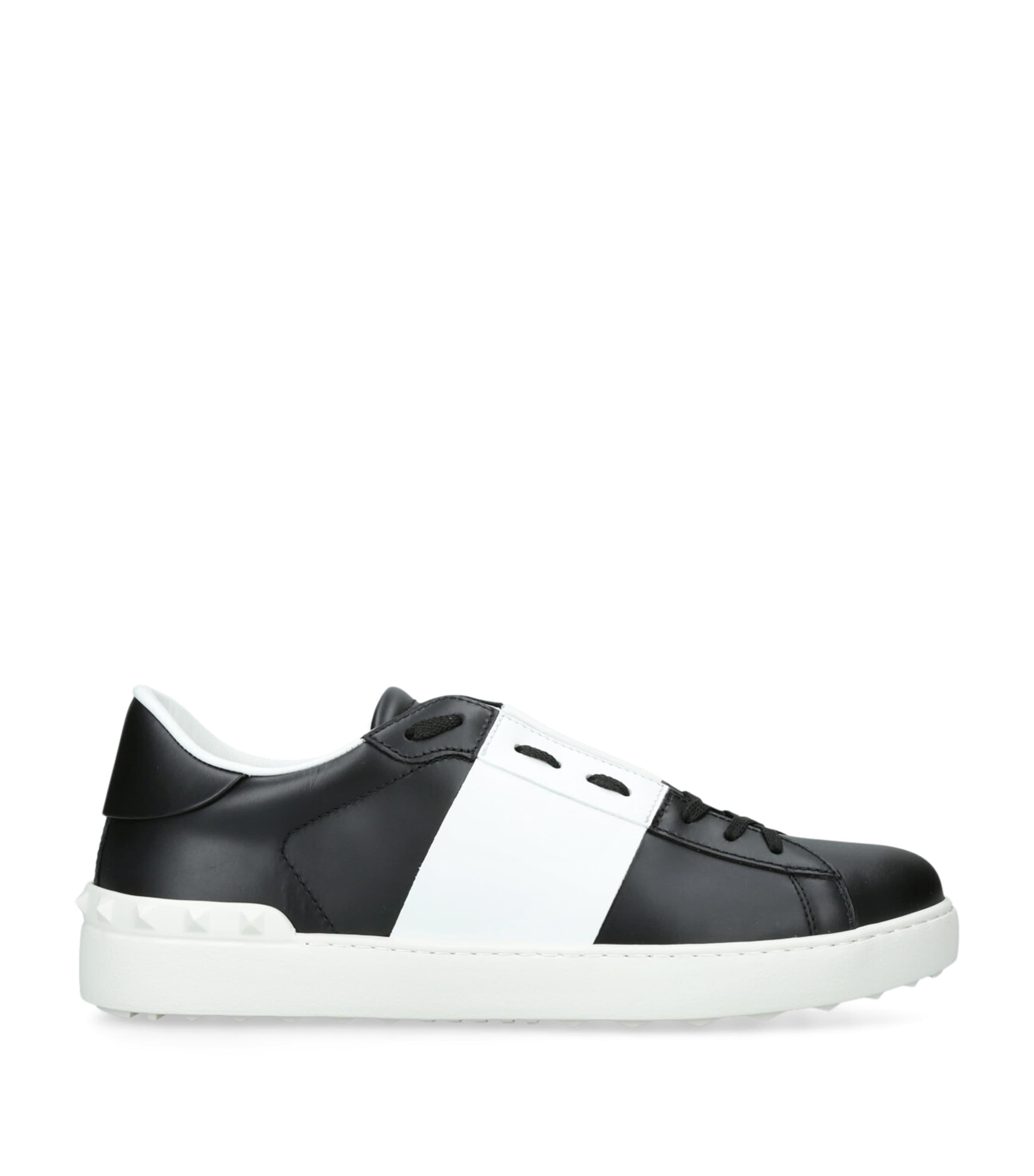 Valentino Garavani Leather Open Sneakers by VALENTINO