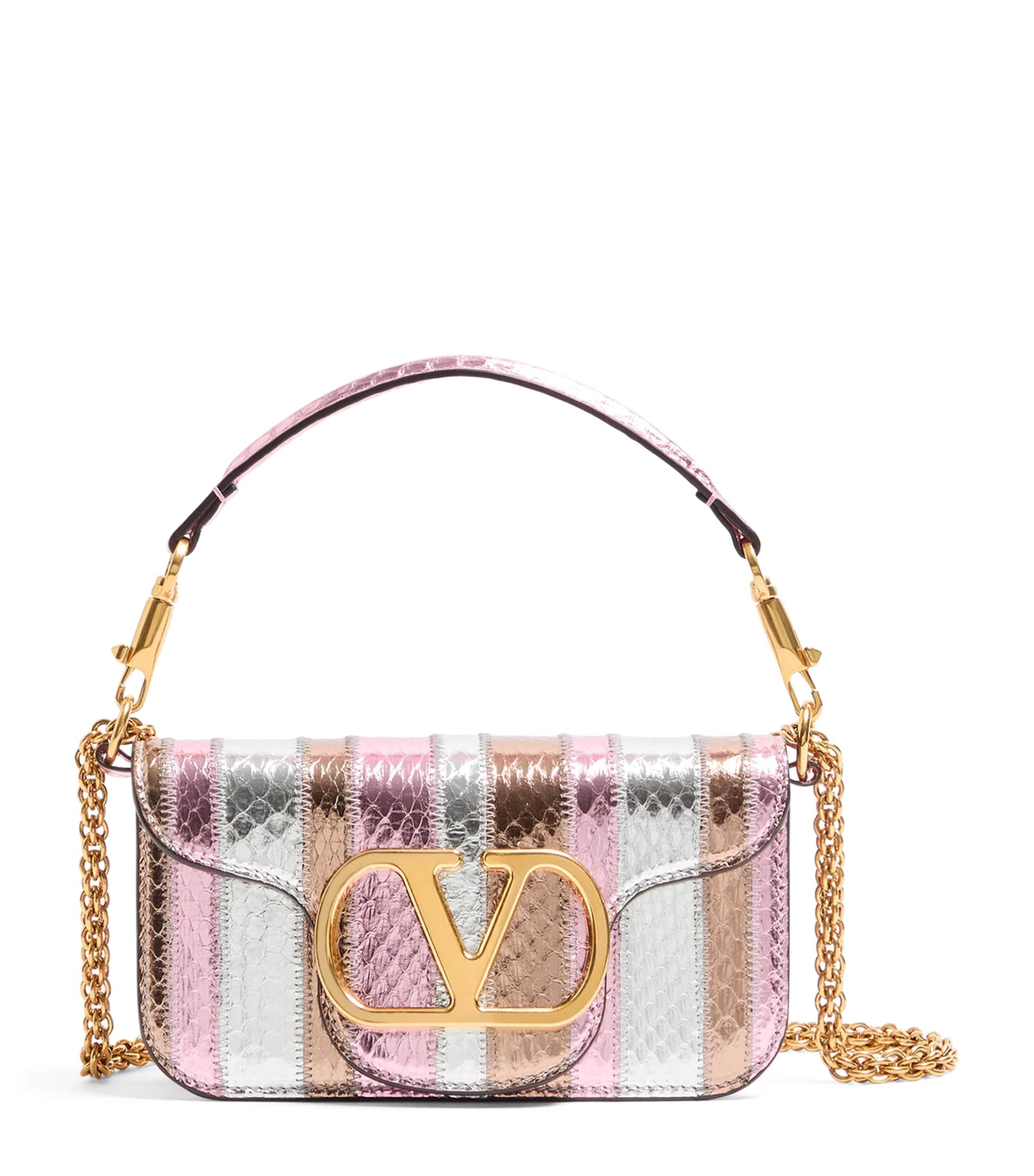 Valentino Garavani Metallic Leather Loco Shoulder Bag by VALENTINO
