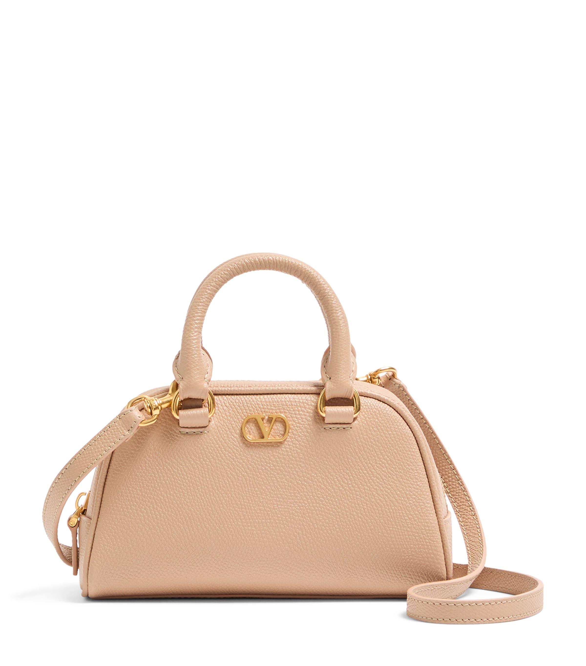 Valentino Garavani Mini Grained Leather VLogo Signature Bag by VALENTINO