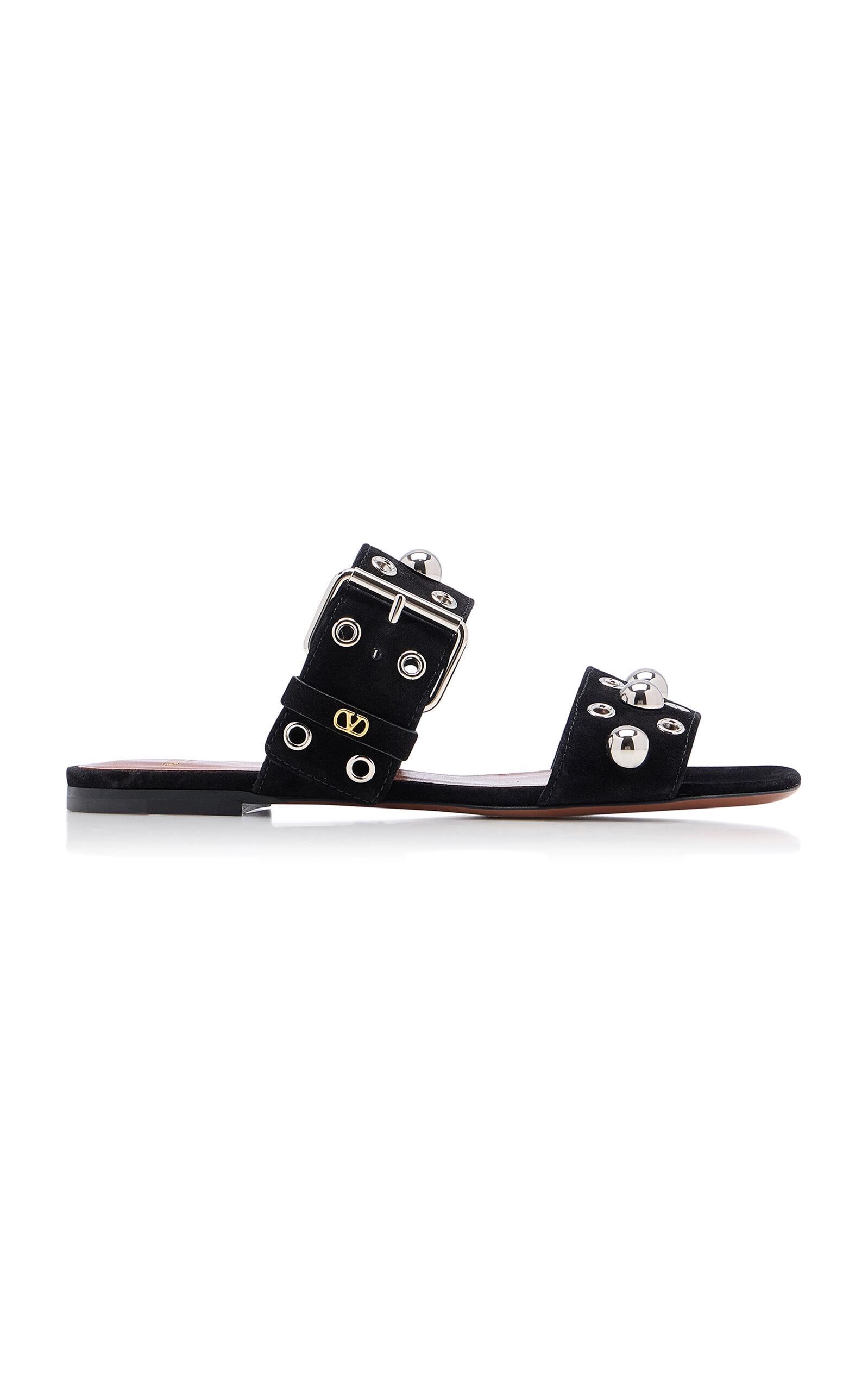 Valentino Garavani Nellcôte Suede Sandals - Moda Operandi by VALENTINO