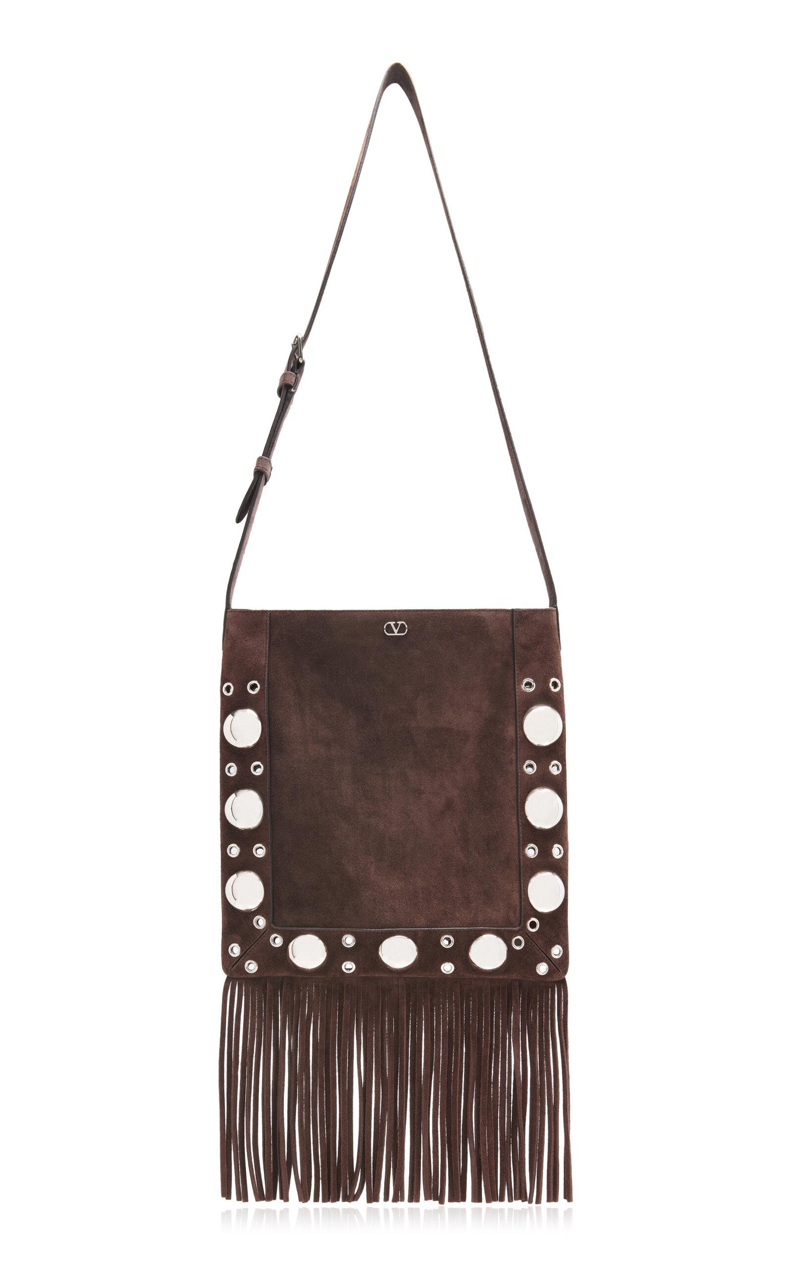 Valentino Garavani Nellcote Studded Suede Crossbody Bag - Moda Operandi by VALENTINO