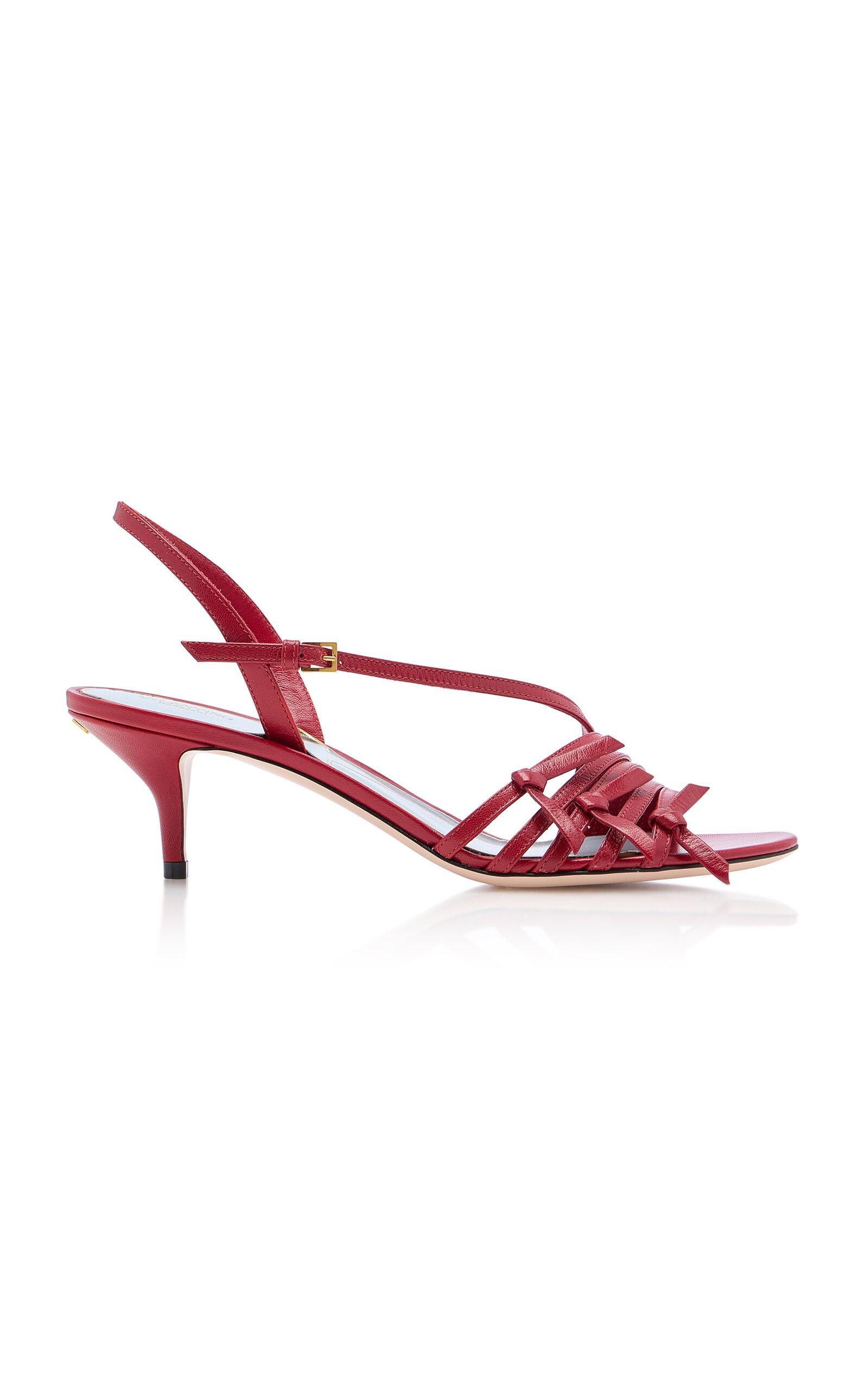 Valentino Garavani Nodine Leather Sandals - Moda Operandi by VALENTINO