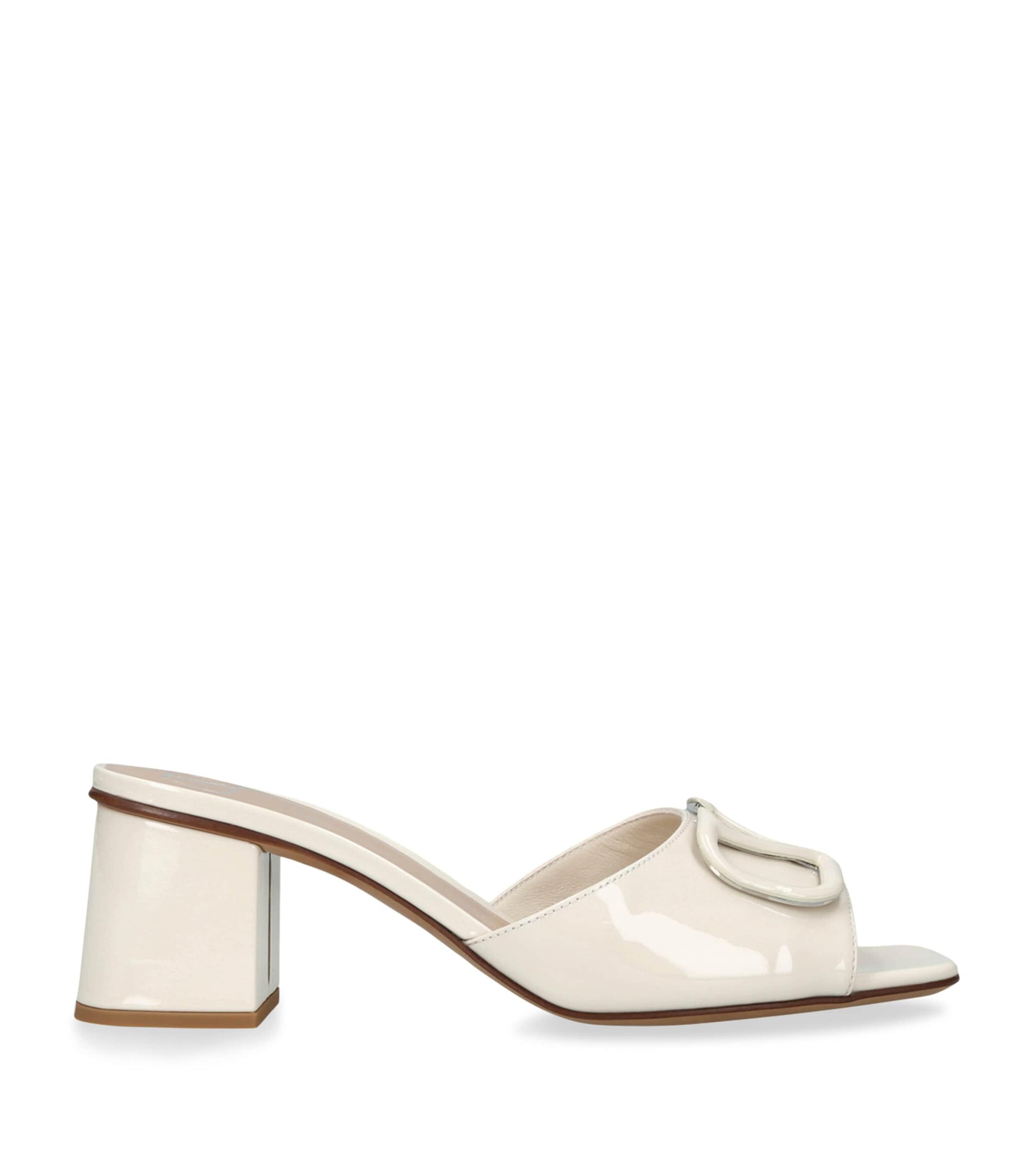 Valentino Garavani Patent Leather VLogo Mules 60 by VALENTINO