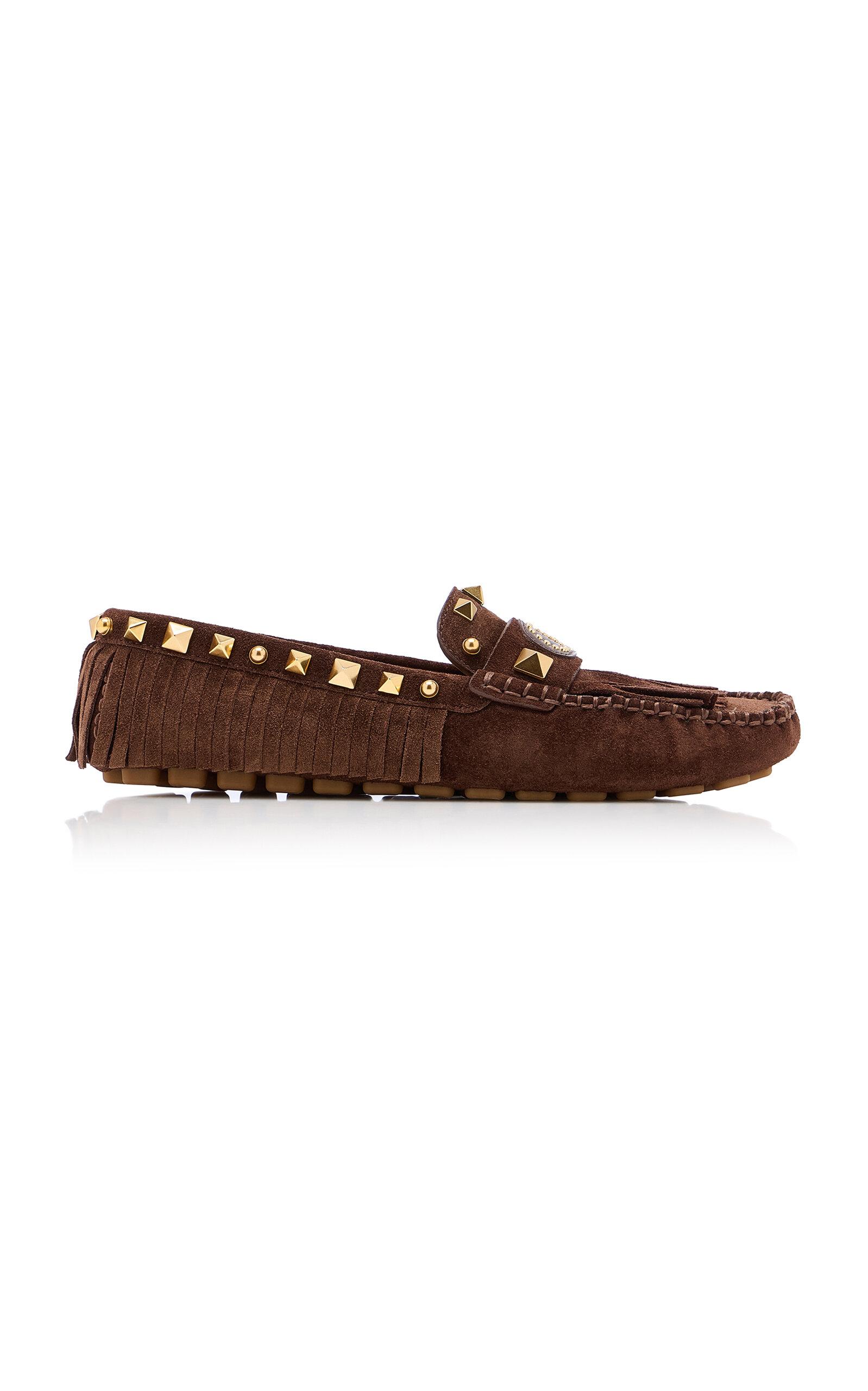 Valentino Garavani Plaster Caster Leather Driving Shoes - Moda Operandi by VALENTINO