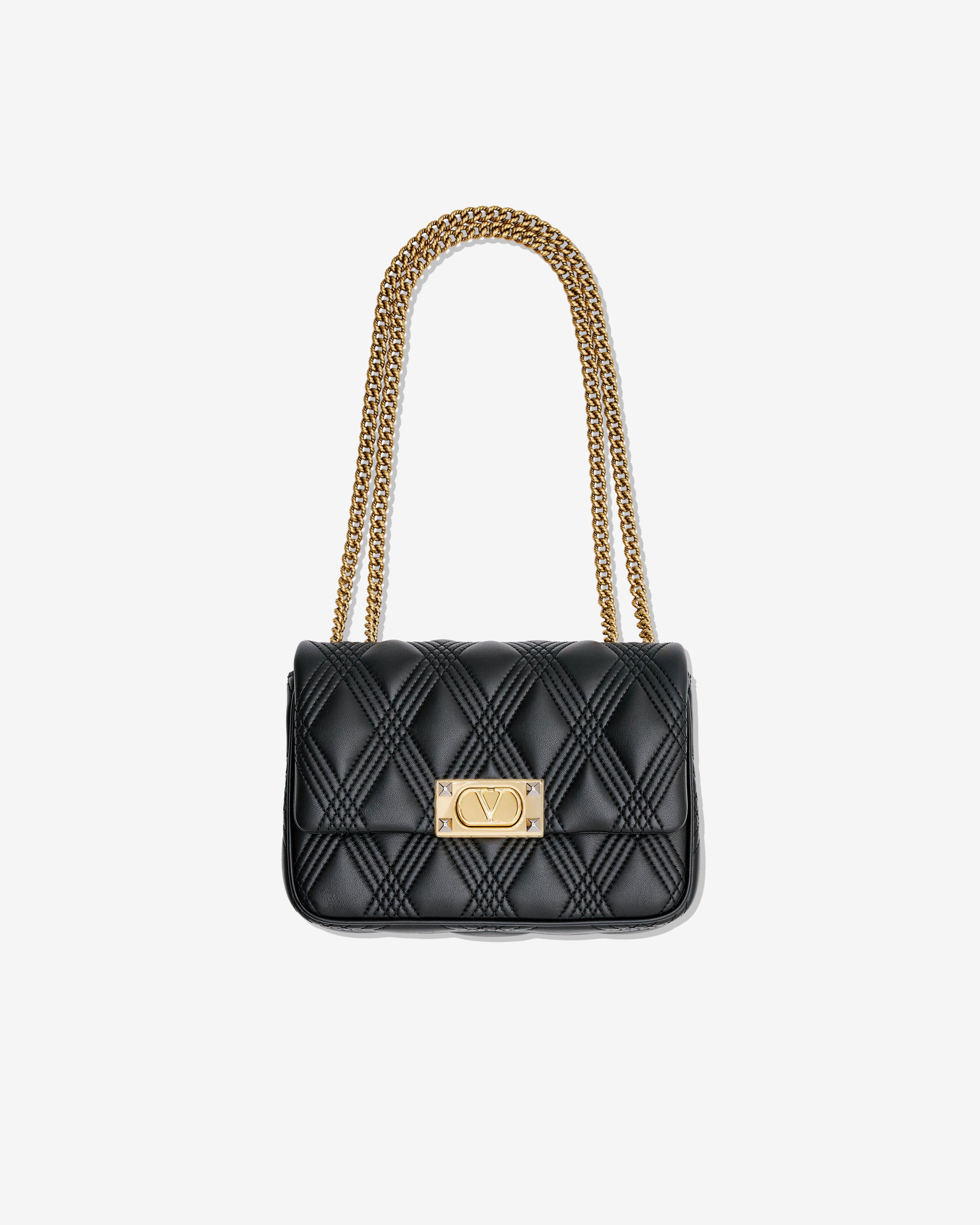 Valentino Garavani - Quiltie 67 Medium Shoulder Bag - (Black) by VALENTINO