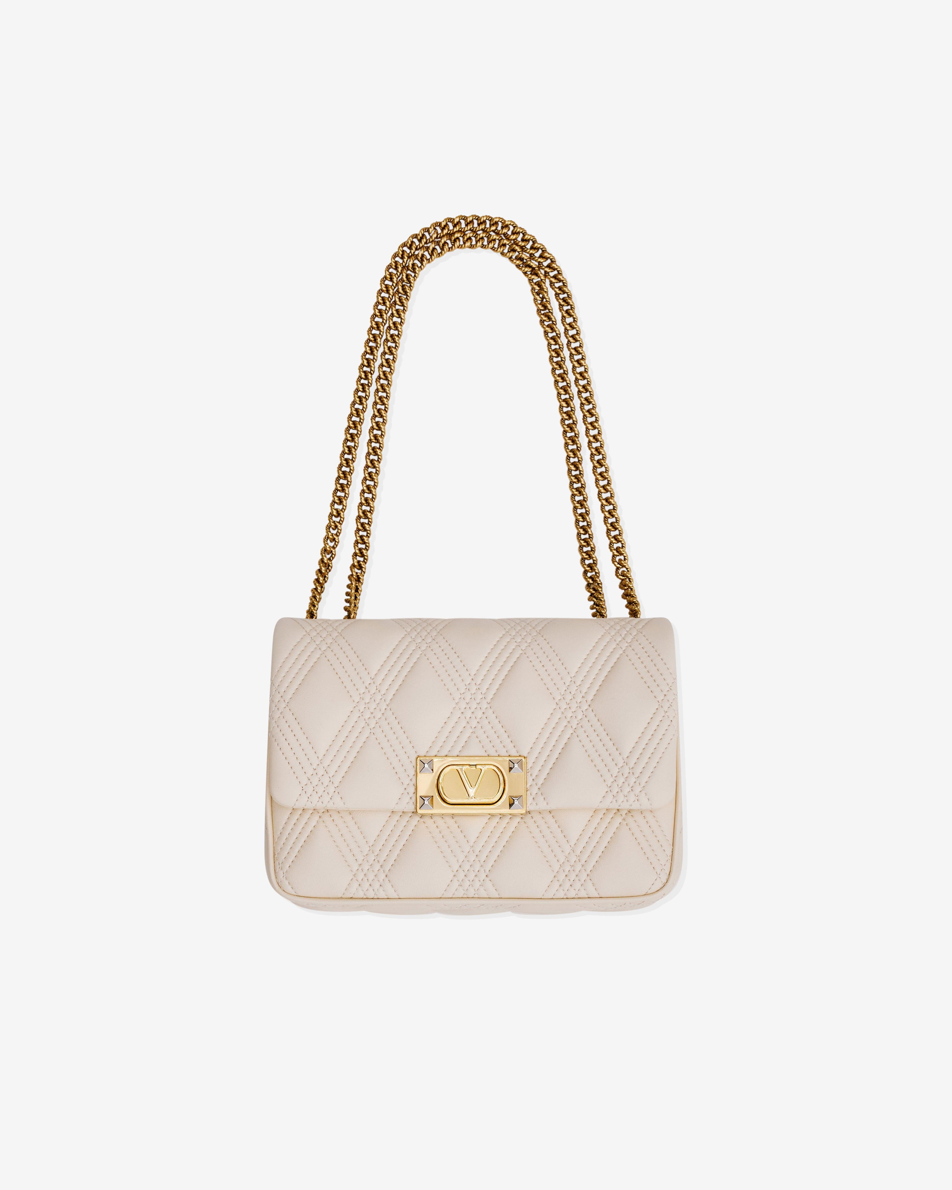 Valentino Garavani - Quiltie 67 Medium Shoulder Bag - (Ivory) by VALENTINO