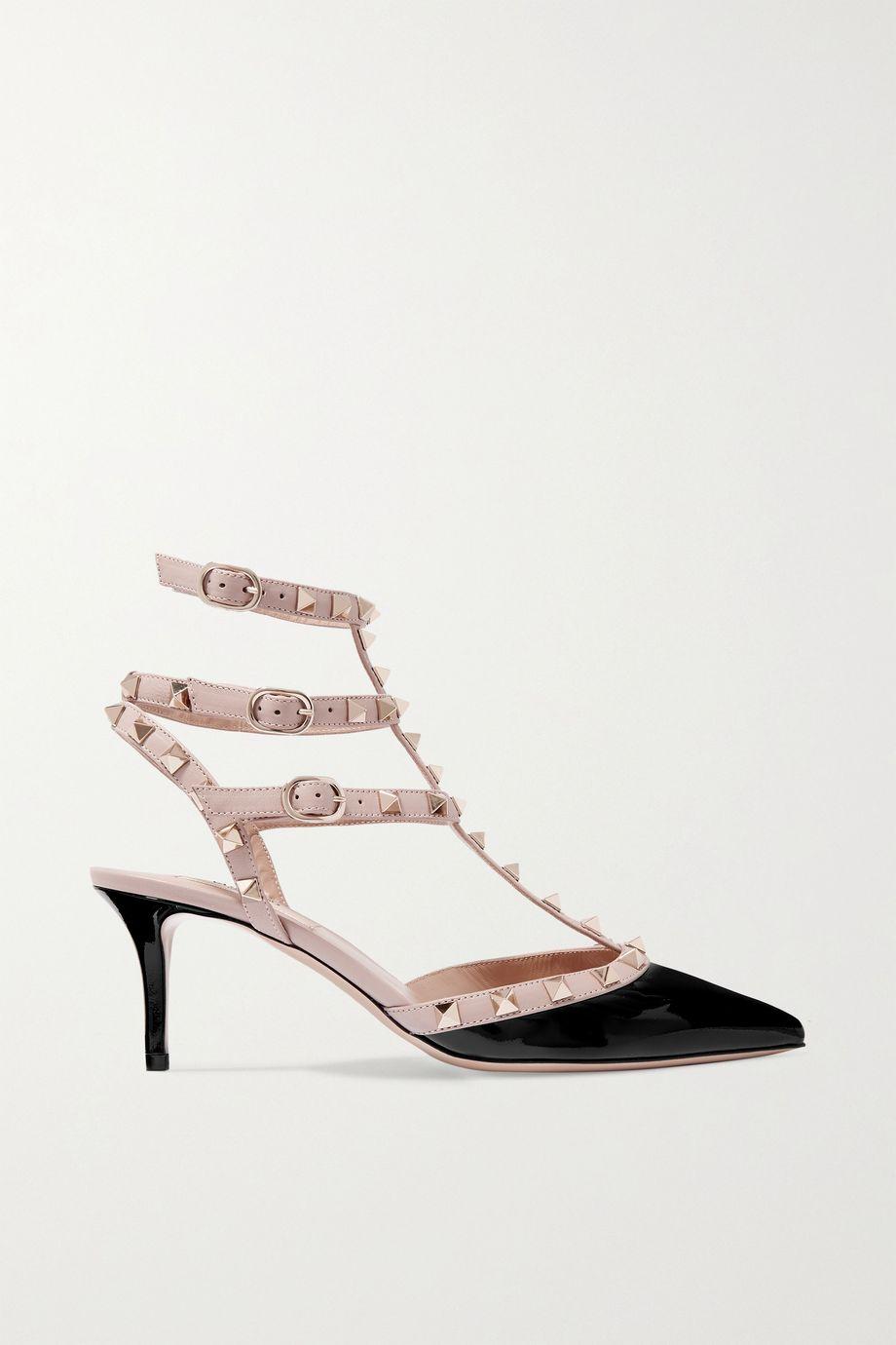 Valentino Garavani Rockstud 65 patent-leather pumps by VALENTINO