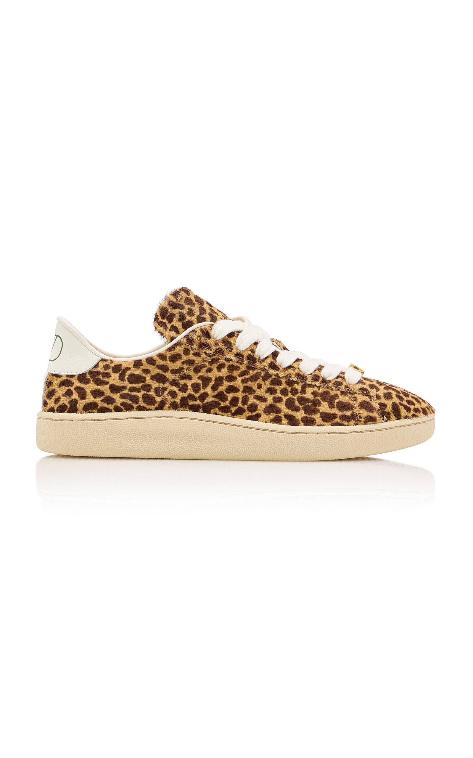 Valentino Garavani Royco Animal-Print Calf-Hair Sneakers - Moda Operandi by VALENTINO