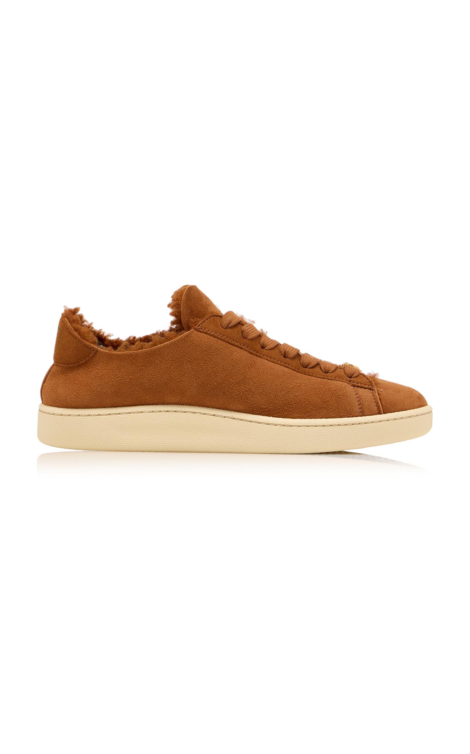 Valentino Garavani Royco Shearling-Lined Suede Sneakers. - Moda Operandi by VALENTINO
