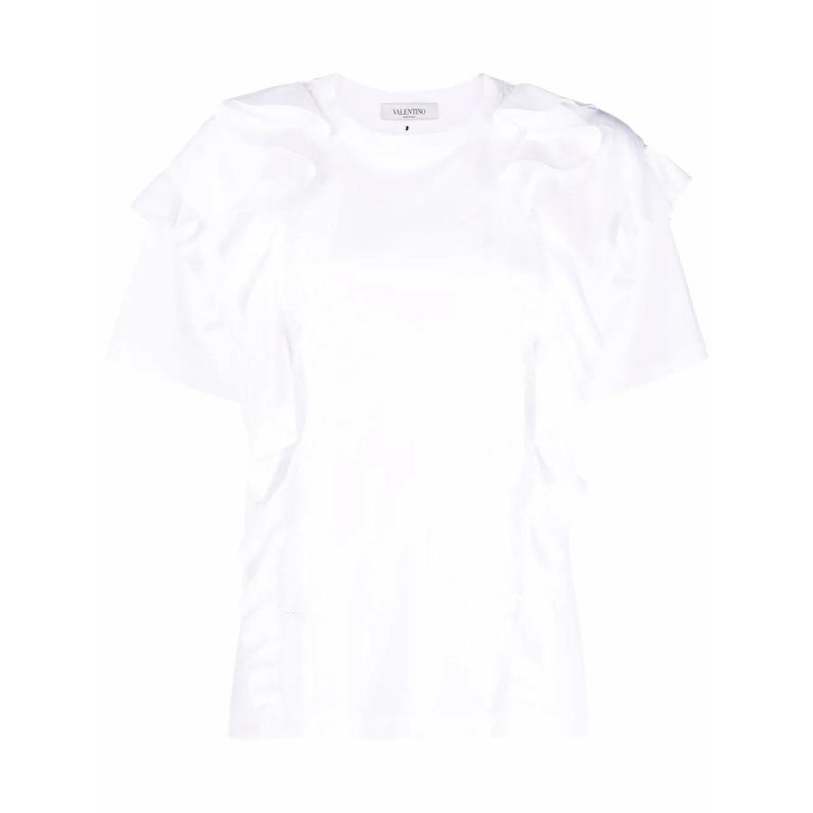 Valentino Garavani Ruffle-Trim Short-Sleeve T-Shirt by VALENTINO