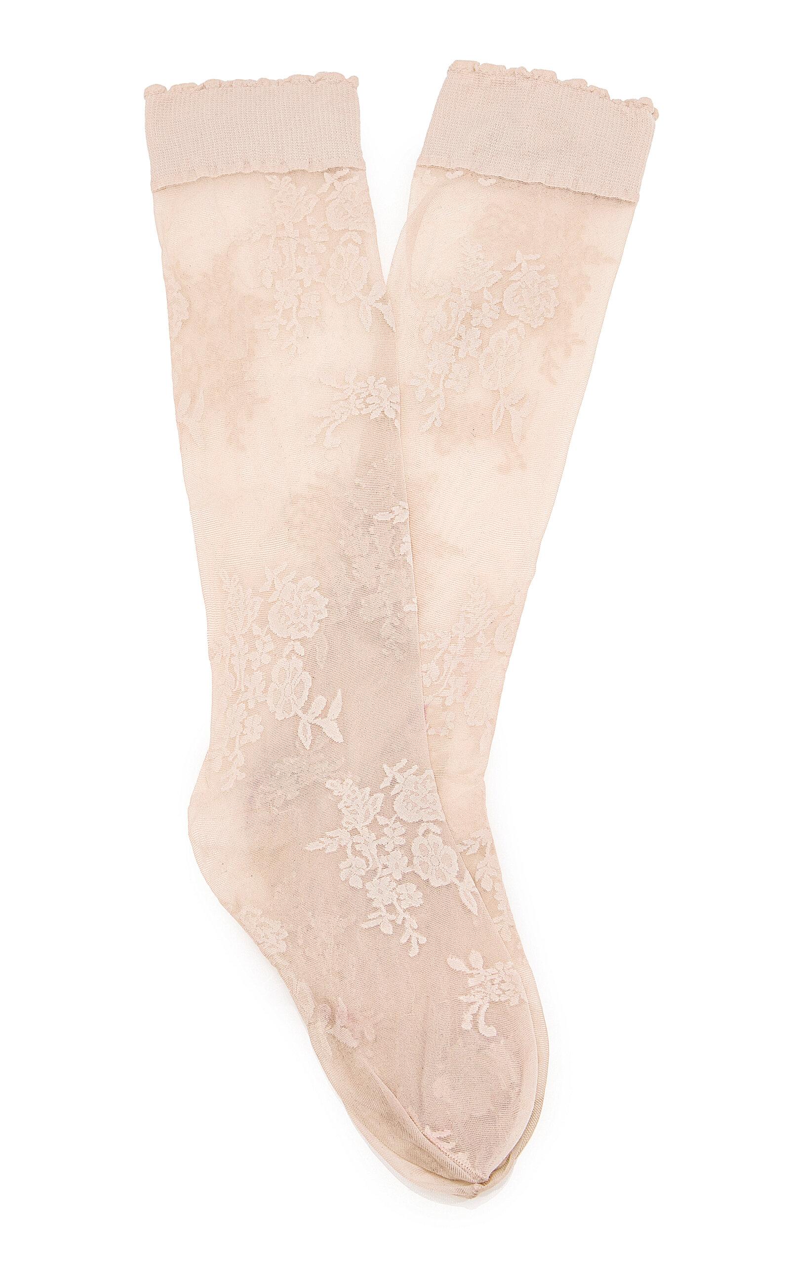 Valentino Garavani Sheer Lace Socks - Moda Operandi by VALENTINO