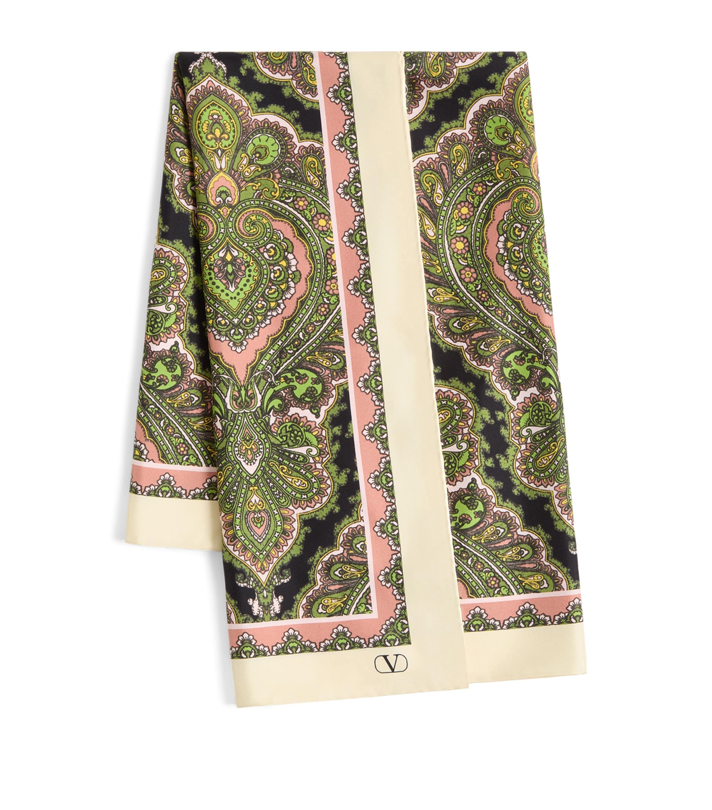 Valentino Garavani Silk Paisley Print Scarf by VALENTINO