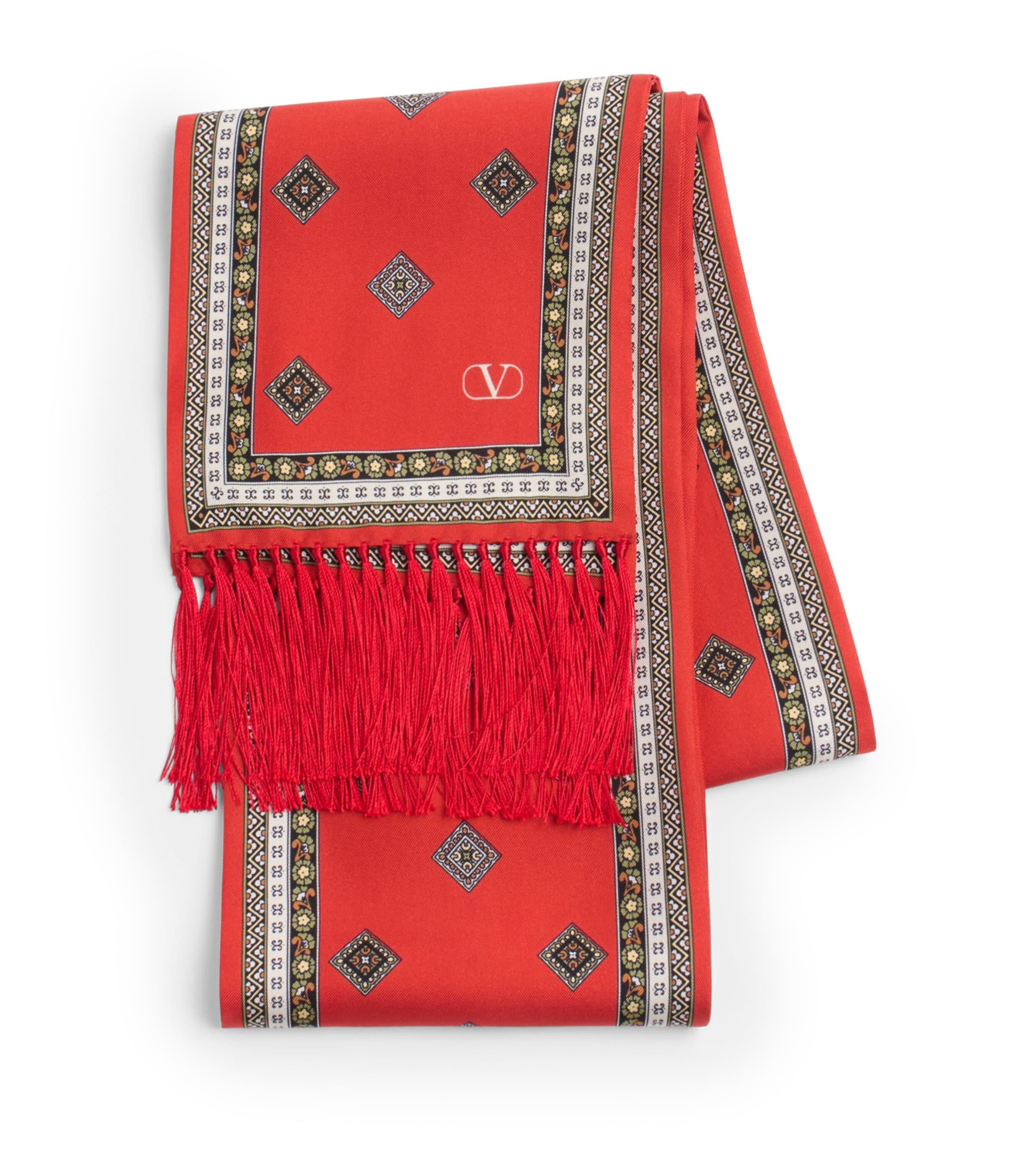 Valentino Garavani Silk Printed Scarf by VALENTINO