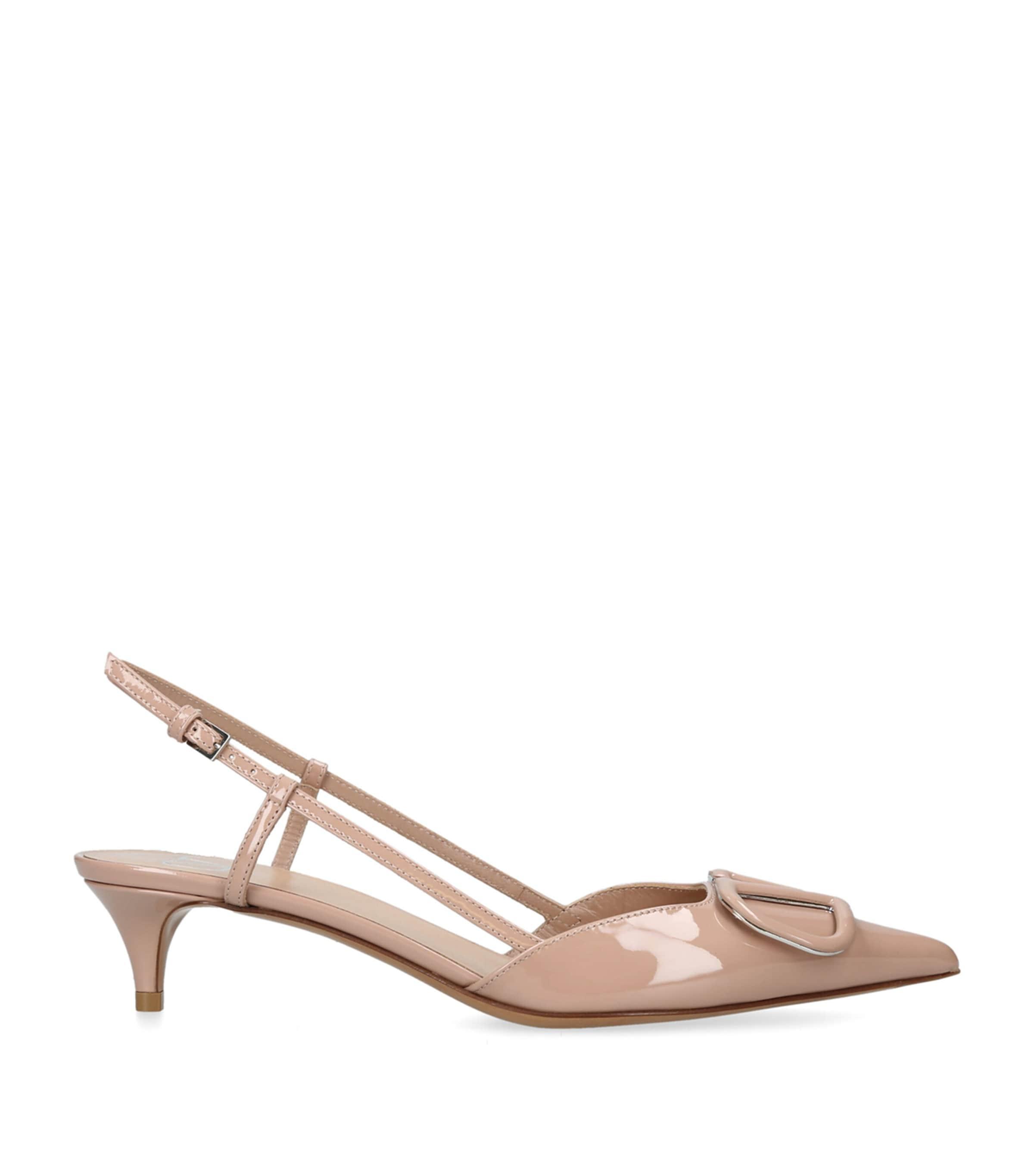 Valentino Garavani Slingback Logo Heels 40 by VALENTINO