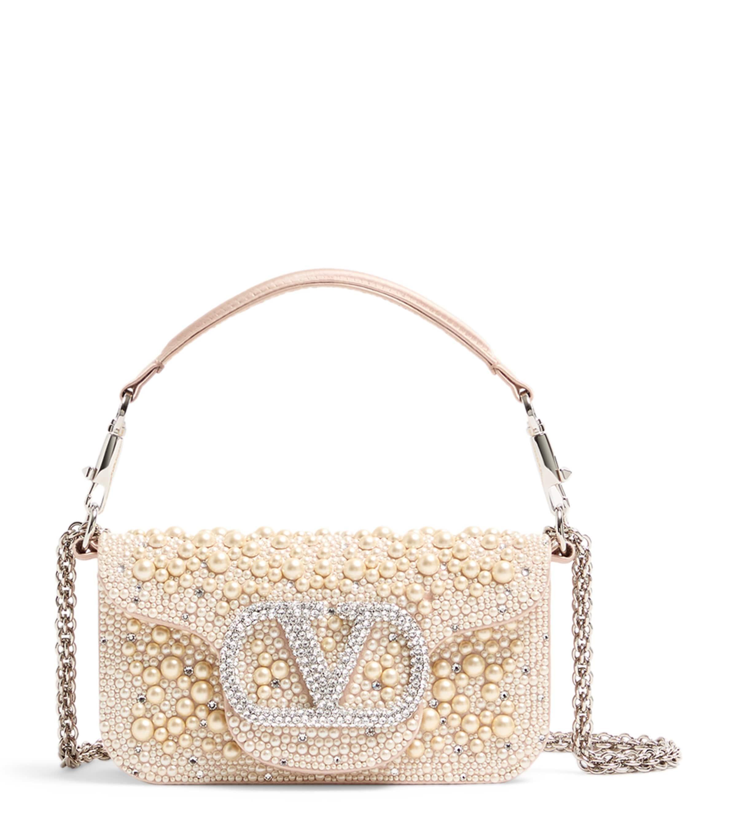 Valentino Garavani Small Embellished Locò Shoulder Bag by VALENTINO
