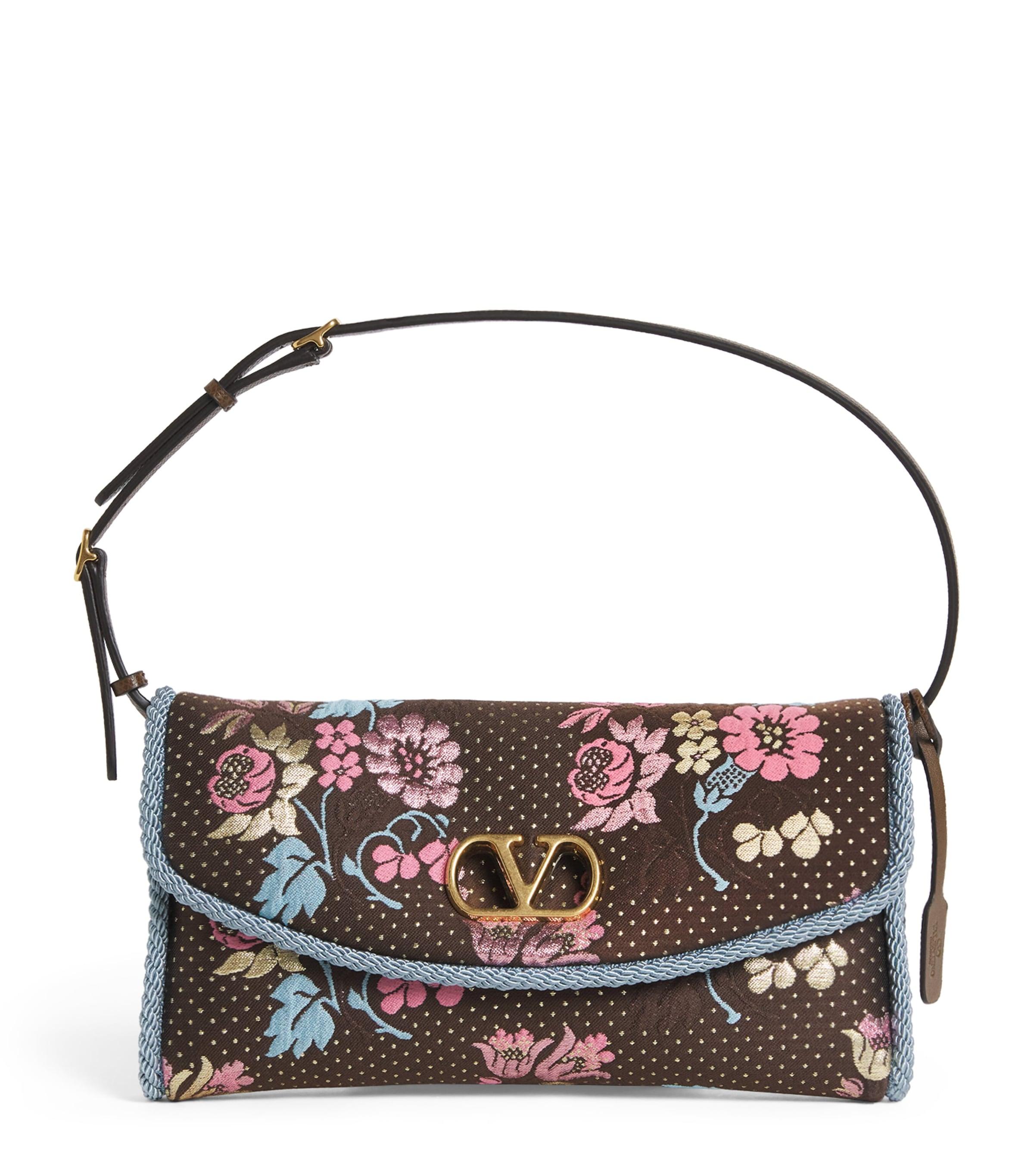 Valentino Garavani Small Embroidered DeVain Shoulder Bag by VALENTINO